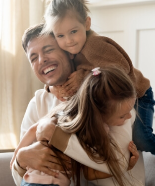 Gum disease treatment 2, family image, The Smile Collective